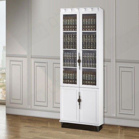 ספריית קודש מפוארת עם קרניז 2 דלתות ארוכות סנדוויץ דגם אריאל