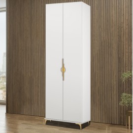 ארון בגדים 2 דלתות דגם אביה כולל במה