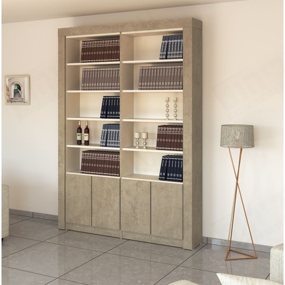 ספריית קודש מפוארת 4 דלתות דגם שלום S117 ר.א ריהוט