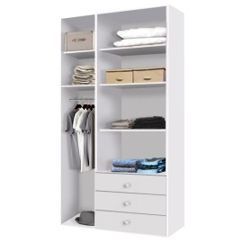 ארון בגדים 3 דלתות ו 3 מגירות דגם ינון