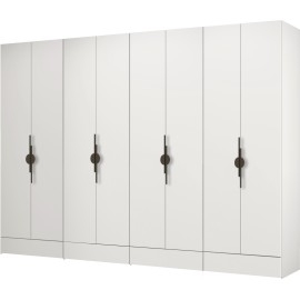 ארון בגדים 8 דלתות ו 4 מגירות דגם קרן