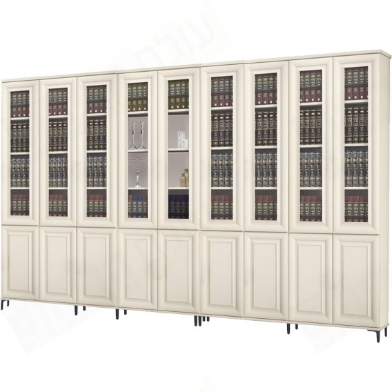 ספריית קודש סנדוויץ' 9 דלתות 2 חלקים דגם המלך שלמה