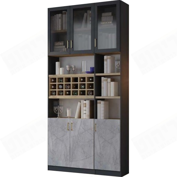 ספריית קודש מודרנית 3 דלתות דגם סקיצה 42