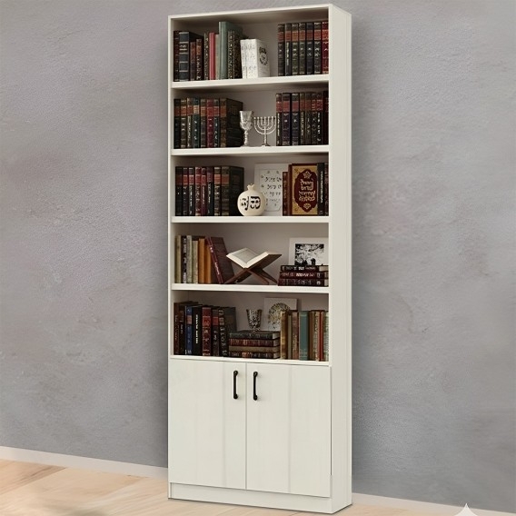 עמודון ספרים סנדוויץ 2 דלתות תחתונות דגם פריז