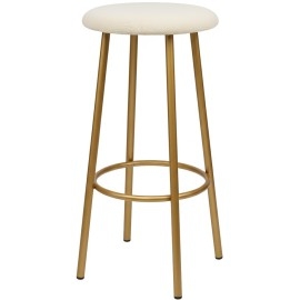 כסא בר ממתכת בצבע זהב 