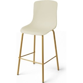 כסא בר עם שלדת מתכת ומושב פלסטיק דגם יונתן