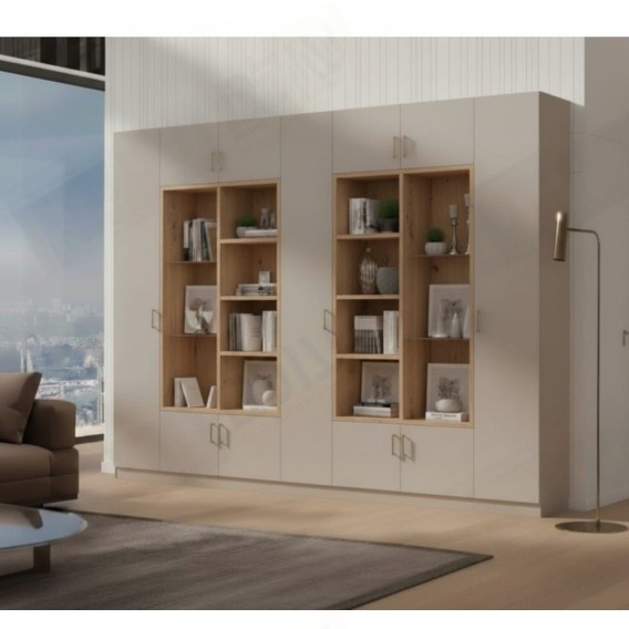 ספריית קודש מודרנית 7 דלתות דגם אלעד שרטוט 07