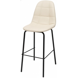 כסא בר עם שלדת מתכת ומושב מרופד דגם נועם