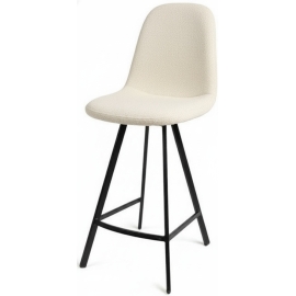 כסא בר ממתכת מרופד דגם בייסבול רגל פרמידה