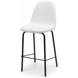 כסא בר ממתכת מרופד דגם בייסבול רגל סטנדרט