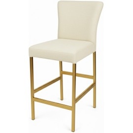 כסא בר מודרני ממתכת עם מושב מרופד דגם דני