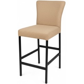 כסא בר מודרני ממתכת עם מושב מרופד דגם דני