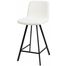 כסא בר ממתכת מרופד דגם סול רגל פרמידה