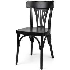 כסא לפינת אוכל מעץ בצבע שחור