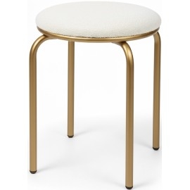 שרפרף ממתכת עם מושב מרופד דגם נערם