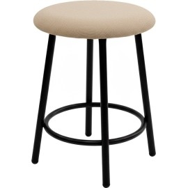 שרפרף מתכת מושב מרופד דגם גמד