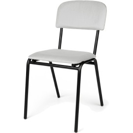 כסא ממתכת עם מושב מרופד דגם שרתון