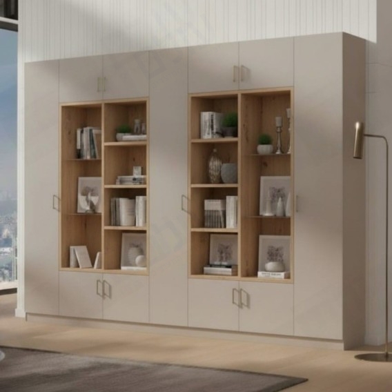 ספריית קודש מודרנית 7 דלתות דגם אלעד שרטוט 07