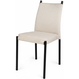 כסא ממתכת עם מושב מרופד בעיצוב מודרני דגם נוגה