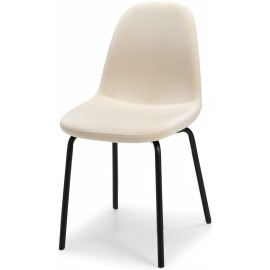 כסא ממתכת עם מושב מרופד דגם בייסבול רגל סטנדרט