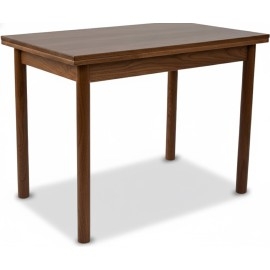 שולחן עץ פינת אוכל נפתח מעץ בצבע אגוז