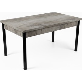 שולחן אוכל נפתח בצבע בטון