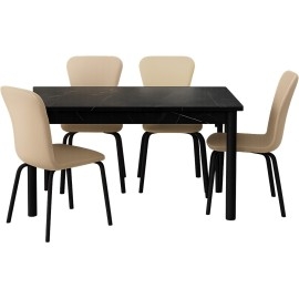 פינת אוכל נפתחת ו 4 כסאות