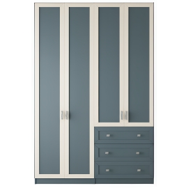 ארון 4 דלתות ו 3 מגירות מעוצב פרופיל דגם אושרי