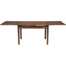 פינת אוכל נפתחת מעץ בצבע אגוז ו 4 כסאות