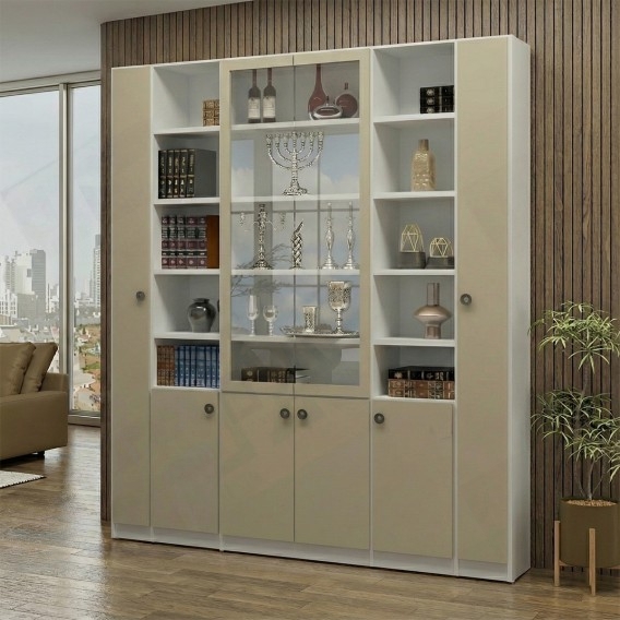 ספריית קודש מודרנית סנדוויץ' 6 דלתות דגם שמואל