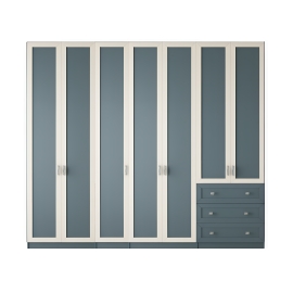 ארון 7 דלתות ו 3 מגירות מעוצב פרופיל דגם אושרי