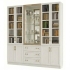 ספריית קודש סנדוויץ 6 דלתות ו 3 מגירות עם ויטרינה פרופיל C דגם נתנאל