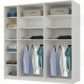 ארון בגדים 5 דלתות חצויות דגם פראג