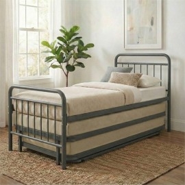 מיטת נוער משולשת עשויה מתכת דגם רנה