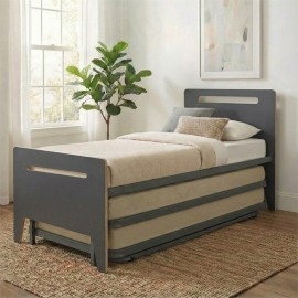 עוד עלמיטת נוער משולשת עשויה מתכת משולב עץ דגם מטריקס שחר