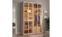 ארון בגדים 4 דלתות דגם ברוקלין