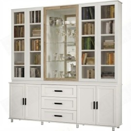 עוד עלספריית קודש סנדוויץ 6 דלתות ו 3 מגירות עם ויטרינה פרופיל C דגם רפאל