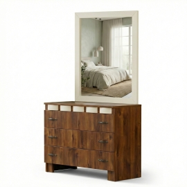 עוד עלקומודה 3 מגירות ומראה מעוצבת דגם פאר