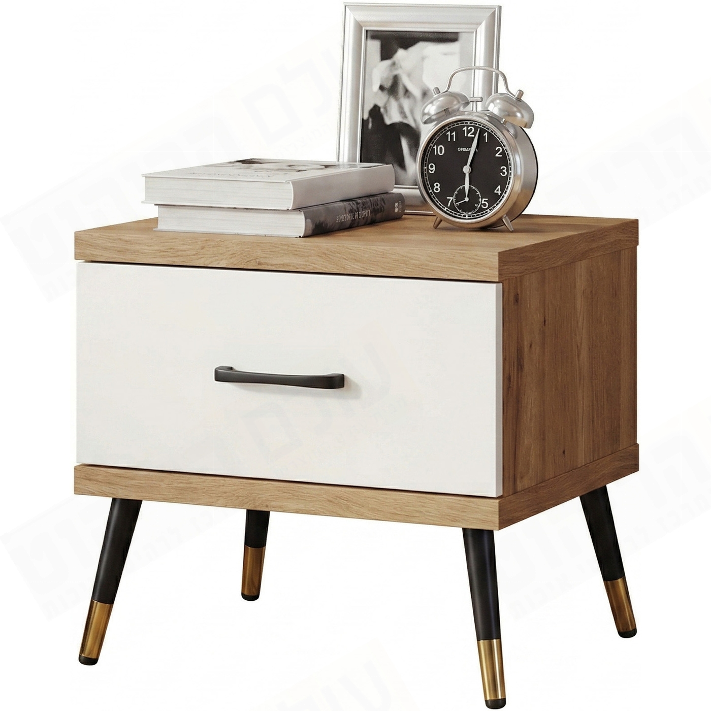 שידת לילה מעוצבת מגירה אחת