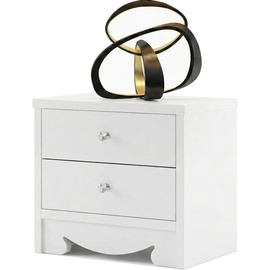 עוד עלשידת לילה מעוצבת 2 מגירות דגם לוטם