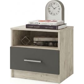 עוד עלשידת לילה מעוצבת מגירה אחת + תא פתוח דגם רומא