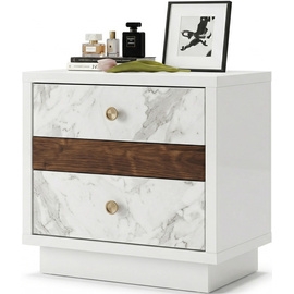 עוד עלשידת לילה מעוצבת 2 מגירות דגם הוליווד