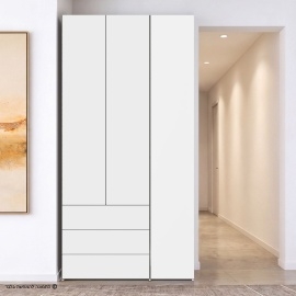 ארון בגדים 3 דלתות ו 3 מגירות דגם ינון