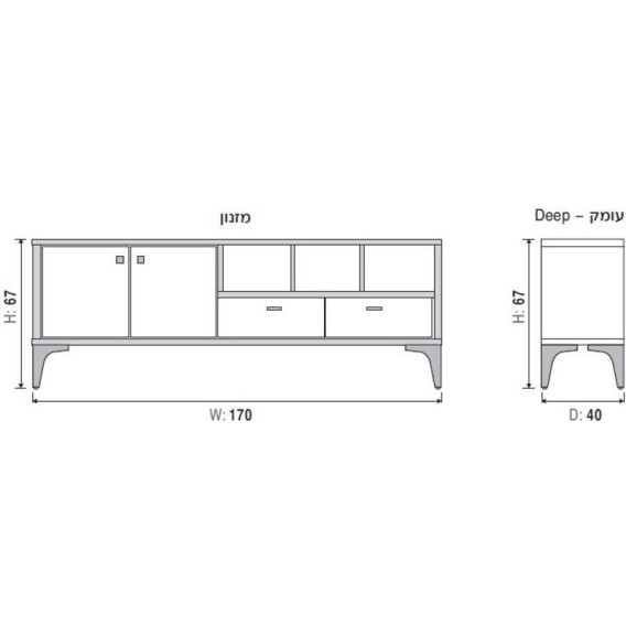 מזנון לסלון דגם ליברפול